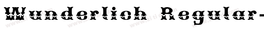 Wunderlich Regular字体转换